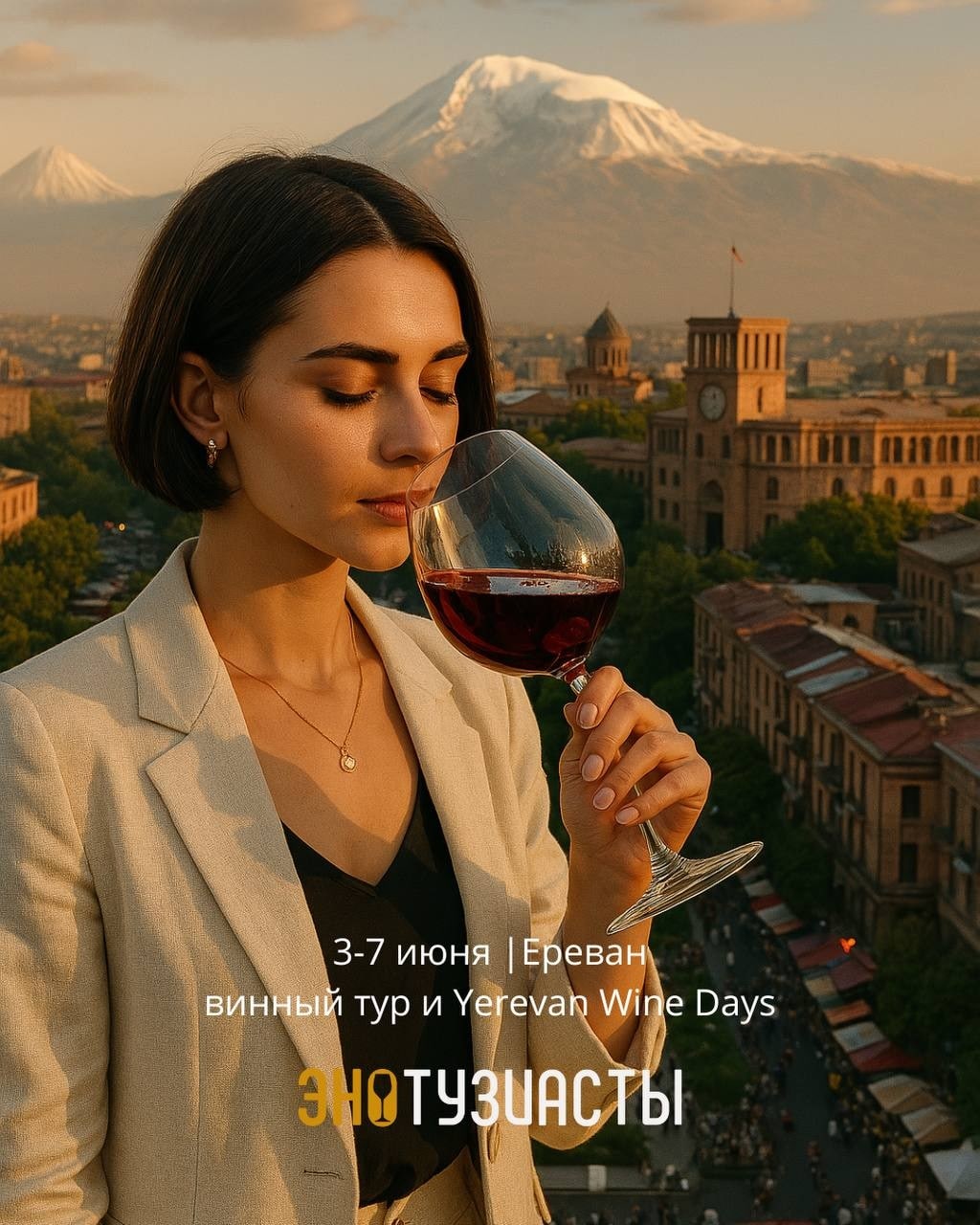 С 3 по 7 июня приглашаем в винный тур по Армении и фестиваль Yerevan Wine Days 2025